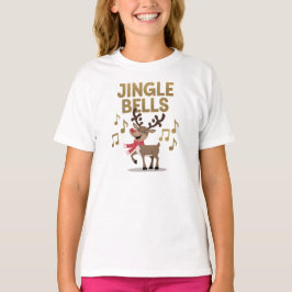 Camiseta Jingle Bells Singing Reindeer