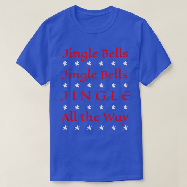 Camiseta Jingle Bells Ugly ChristmasParty Tee (Diseño del anverso)