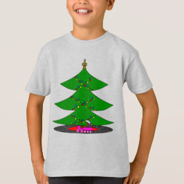 Camiseta Jingle Claws Árbol de Navidad Caprichoso y Tren