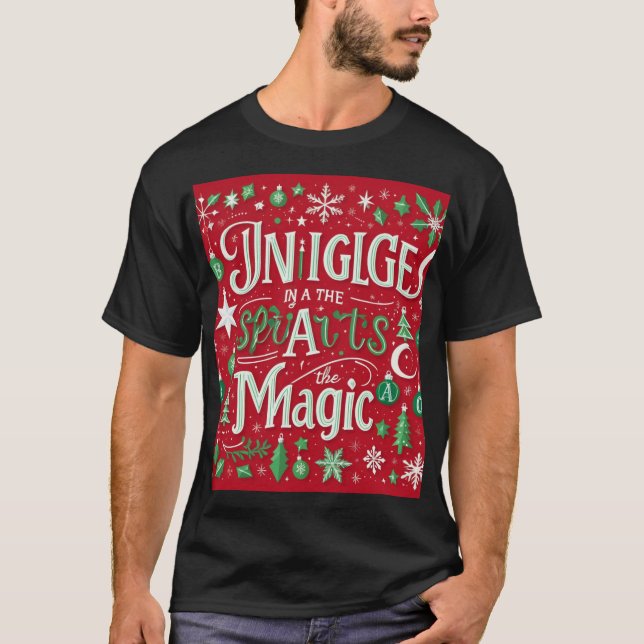 Camiseta Jingle en el espíritu, la magia (Anverso)