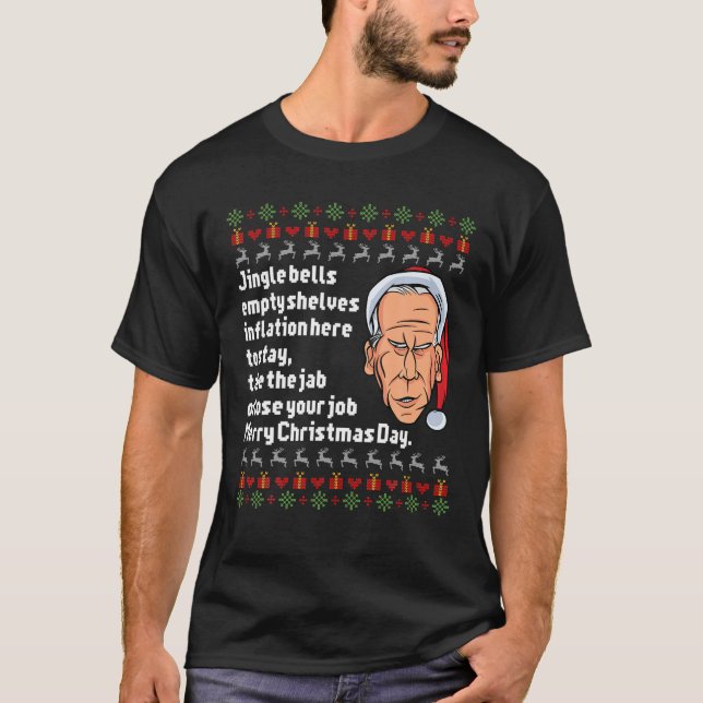 Camiseta Jingle Joe Biden Funny Santa Biden Navidades feos (Anverso)