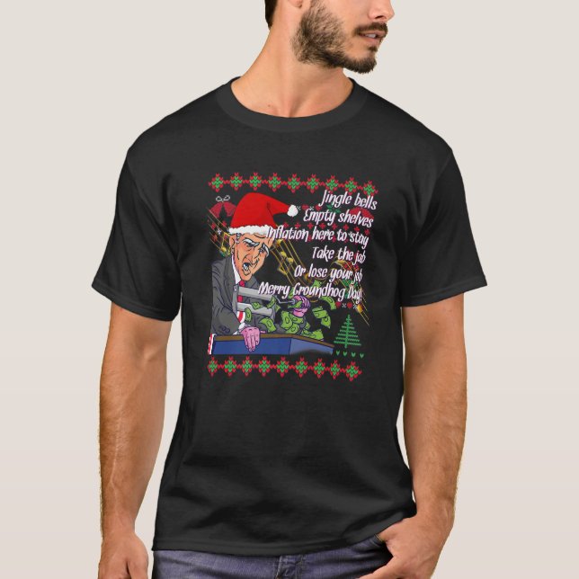 Camiseta Jingle Joe Empty Shells Biden Santa Anti Liberal (Anverso)