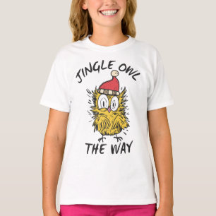 Camiseta Jingle Owl con el gracioso Santa Owl
