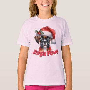 Camiseta Jingle Paws y Boxer Dog Joy
