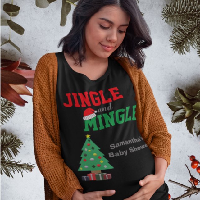 Camiseta Jingle Y Mingle Baby Shower (Subido por el creador)