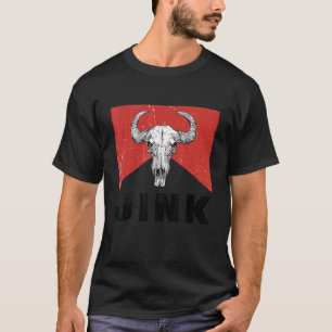 Camiseta Jink Vintage Cráneos de Toro Música Outlaws 90s Va