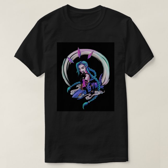Camiseta Jinx Arcane Pop Poster.png (Diseño del anverso)