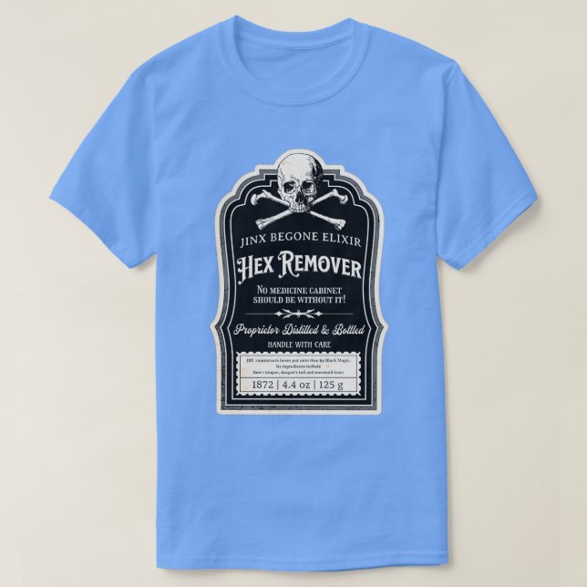 Camiseta Jinx Begone Elixir Hex Remover Potion Apothecary (Diseño del anverso)