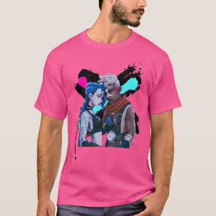 Camiseta Jinx Ekko Arcane Pelea La Liga De Leyendas