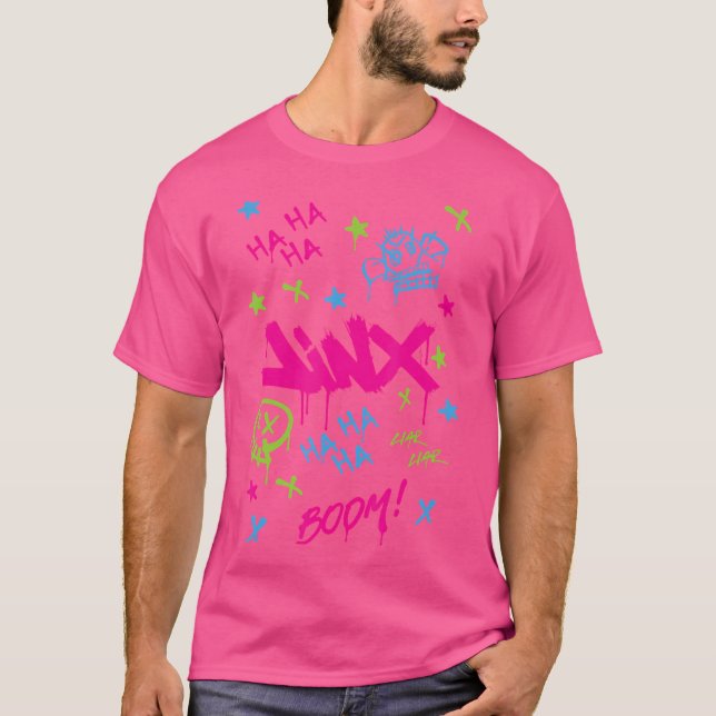 Camiseta Jinx Graffiti Punk vibrante (Anverso)
