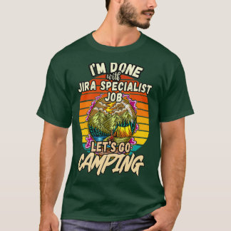 CAMISETA JIRA ESPECIALISTA Y DISEÑO DE CAMPING VINTAGE CLÁS