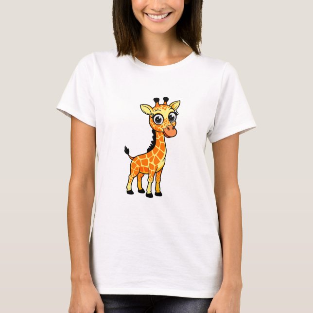 Camiseta jirafa adorable (Anverso)