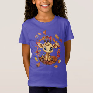 Camiseta Jirafa Adorable “Otoño Increíble Autismo”