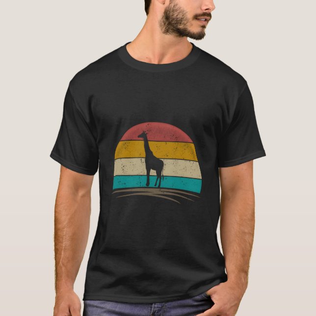 Camiseta Jirafa Afligida Safari de Jirafas (Anverso)