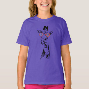 Camiseta Jirafa africana inteligente geeky