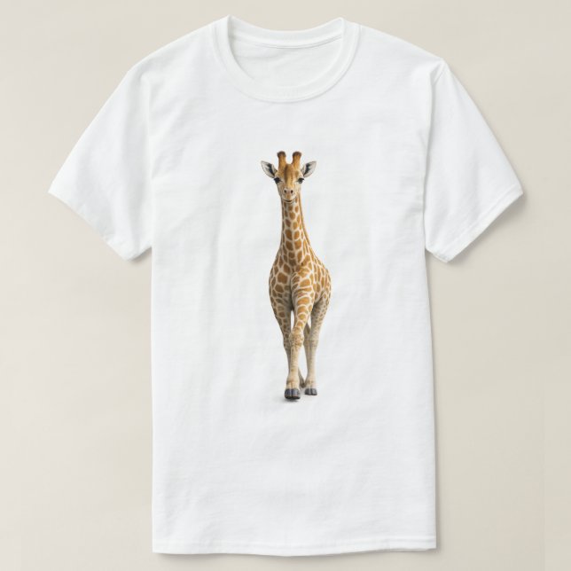 Camiseta Jirafa Aproximándose (Diseño del anverso)