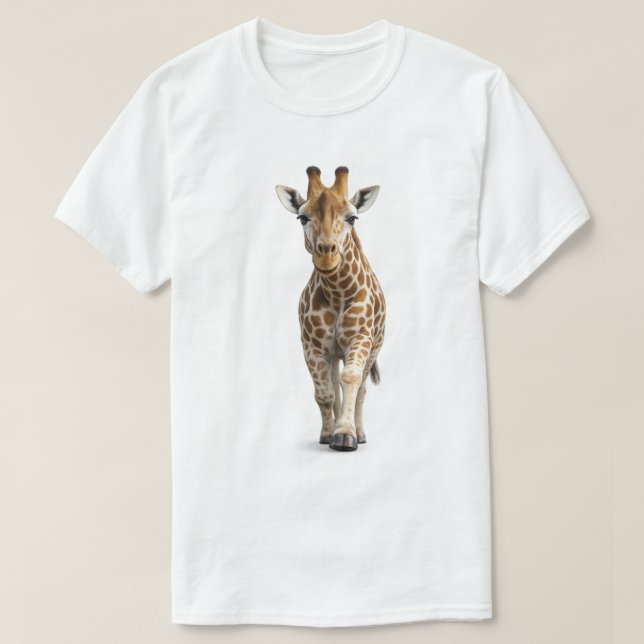 Camiseta Jirafa Aproximándose (Diseño del anverso)