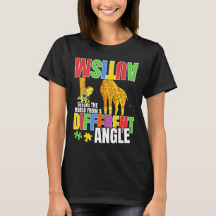 Camiseta Jirafa Autismo Divertido Ver El Mundo Desde Difere