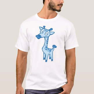 Camiseta Jirafa - azul