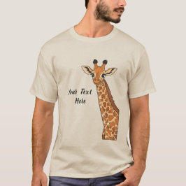 Camiseta Jirafa Bonita Personalizada