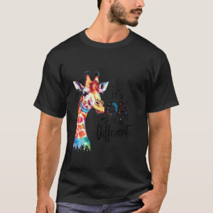 Camiseta Jirafa Conciencia Del Autismo Amante De Los Animal