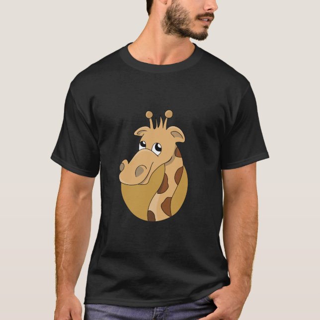 Camiseta Jirafa de dibujos animados (Anverso)