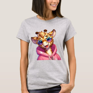 Camiseta Jirafa de Dibujos Animados Estrella