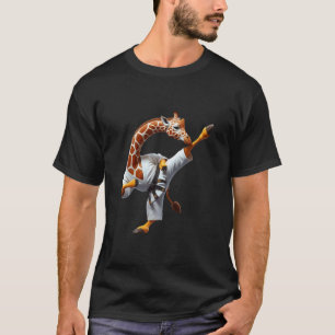 Camiseta Jirafa de Karate Clásico Obra Maestra de Patada Al
