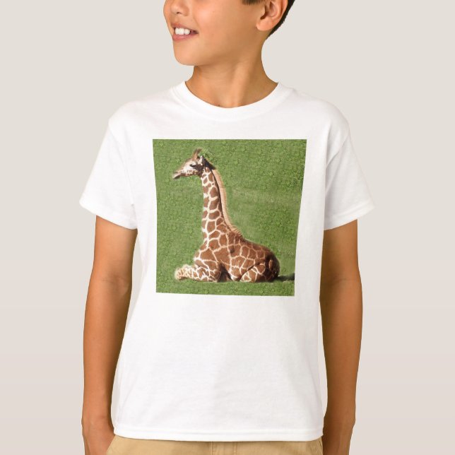 Camiseta Jirafa del bebé (Anverso)