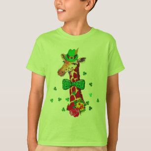 Camiseta Jirafa del día de St Patrick