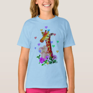 Camiseta Jirafa del el día de San Valentín