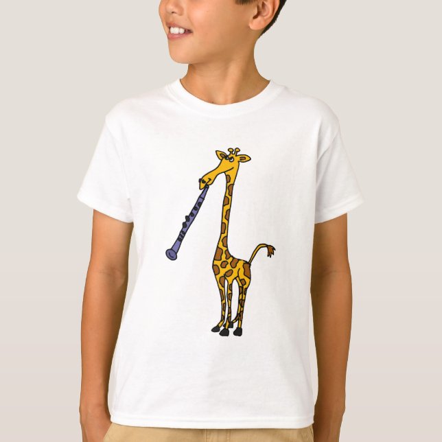Camiseta Jirafa del HACHA que juega el Clarinet (Anverso)