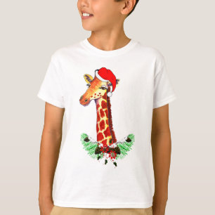 Camiseta Jirafa del navidad