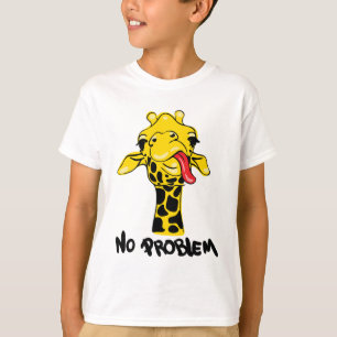 Camiseta Jirafa Despreocupada: Actitud SIN PROBLEMA