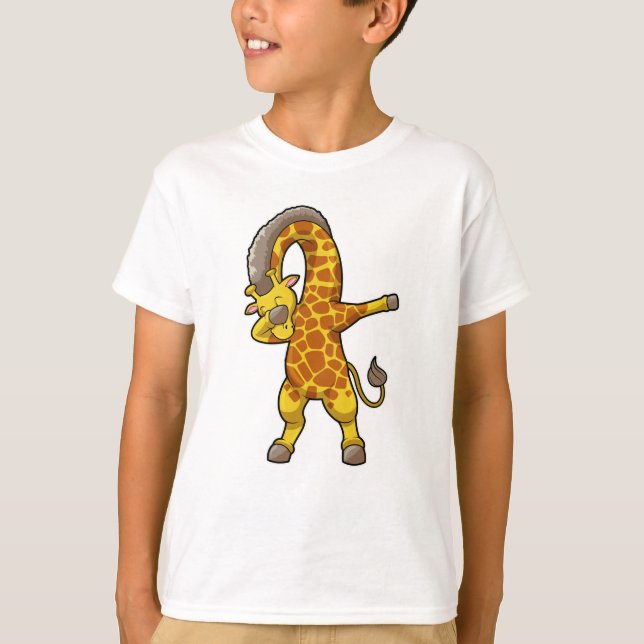 Camiseta Jirafa en baile de Hip Hop Dab (Anverso)