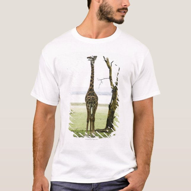 Camiseta Jirafa en Kenia, África (Anverso)