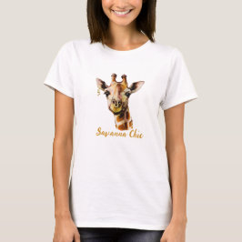 Camiseta Jirafa Femenina Chic Suvanna Africana