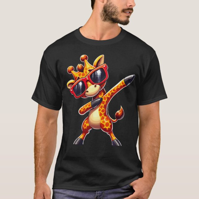 Camiseta Jirafa Haciendo Dab Con (Anverso)