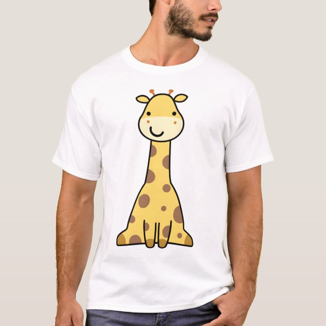 Camiseta Jirafa Kawaii (Anverso)