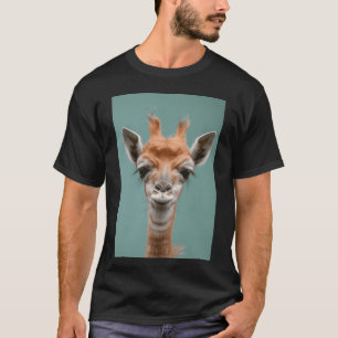 Camiseta Jirafa linda Arte de animales divertidos familia