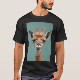 Camiseta Jirafa linda Arte de animales divertidos familia