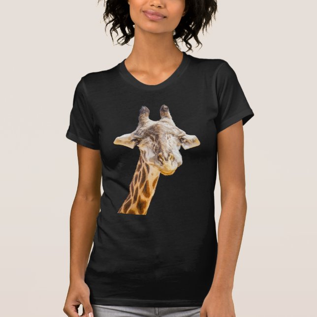 Camiseta Jirafa Linda Moderna Divertida Fauna (Anverso)