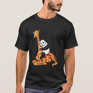Camiseta Jirafa montada por panda
