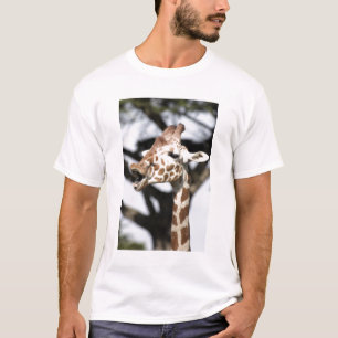Camiseta Jirafa reticulada de cara divertida, San Francisco
