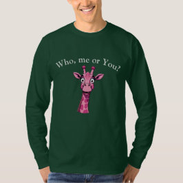 Camiseta Jirafa Rosa Sorprendida