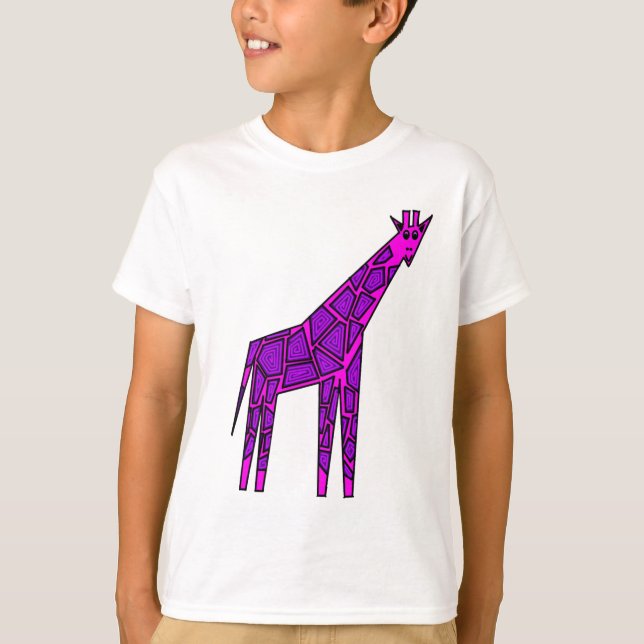 Camiseta Jirafa rosada (Anverso)