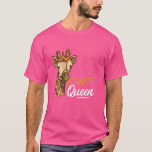 Camiseta Jirafa Safari Zoo Animal Jirafa Reina