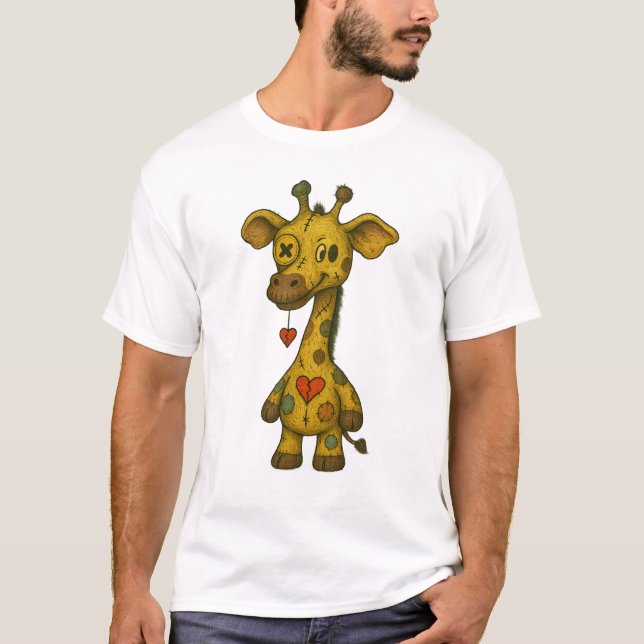 Camiseta Jirafa Vudú – Alturas del Corazón (Anverso)