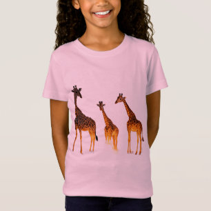 Camiseta Jirafas cocinando estofado en una aldea africana