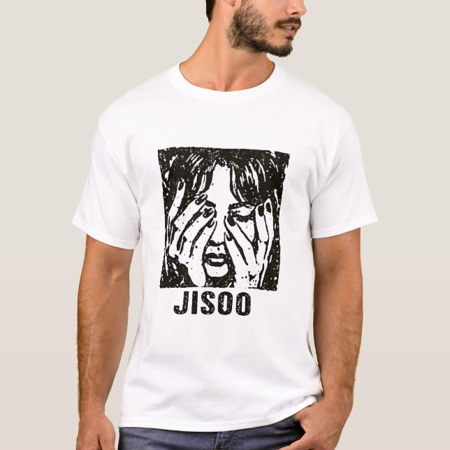 Camiseta JISOO – The Living End Style Illustration (Anverso)